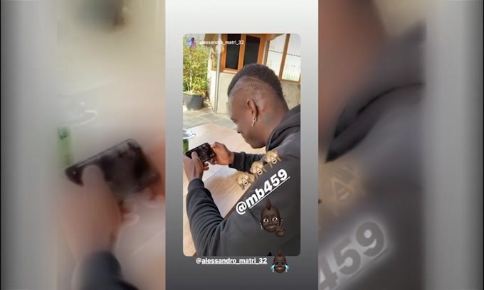 Matri riprende Balotelli coinvolto da un videgioco...