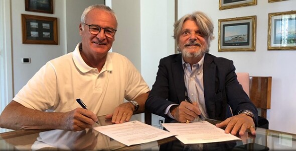 Ufficiale, Ranieri alla Sampdoria. Esordio contro la Roma