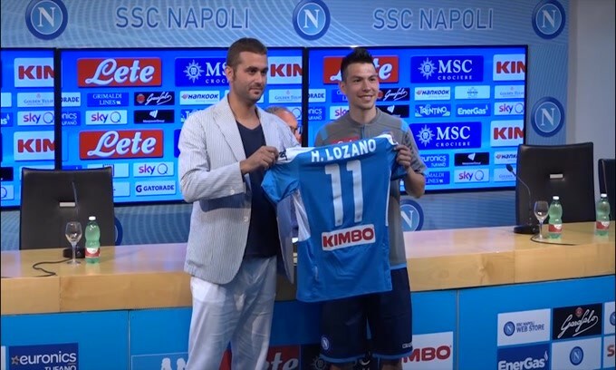 Napoli, stop per Lozano
