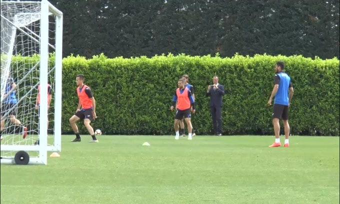 La Lazio verso la sfida con l'Atalanta