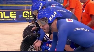 Europei su pista, l'Italia vince l'argento nell'inseguimento a squadre