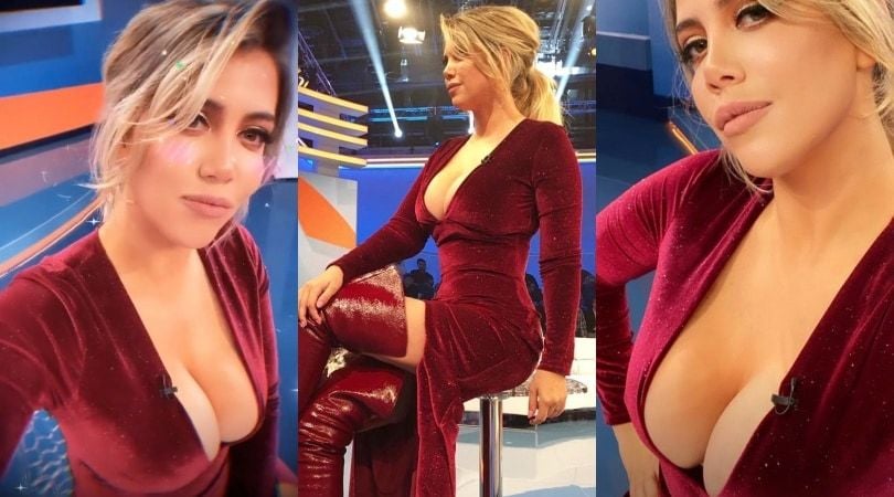 Wanda hot a Tiki Taka: la scollatura è esagerata