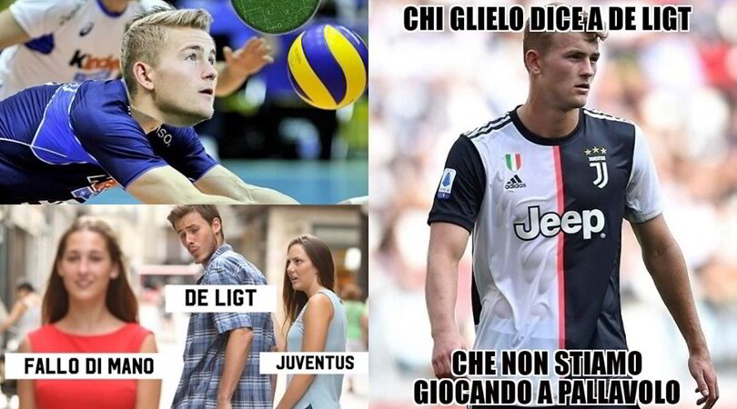 De Ligt di nuovo con la mano: i social non perdonano