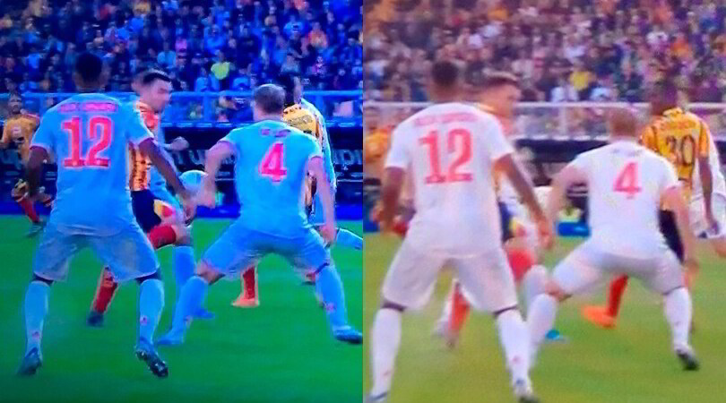 De Ligt e il tocco col braccio: la fotosequenza