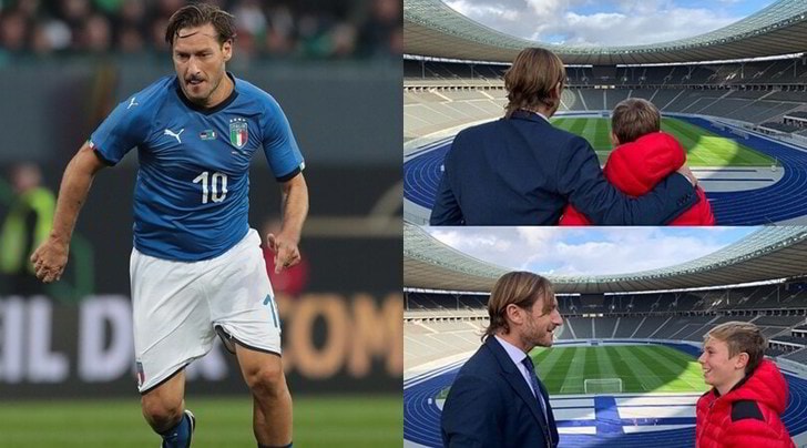 Totti torna all'Olympiastadion: ricordo mondiale
