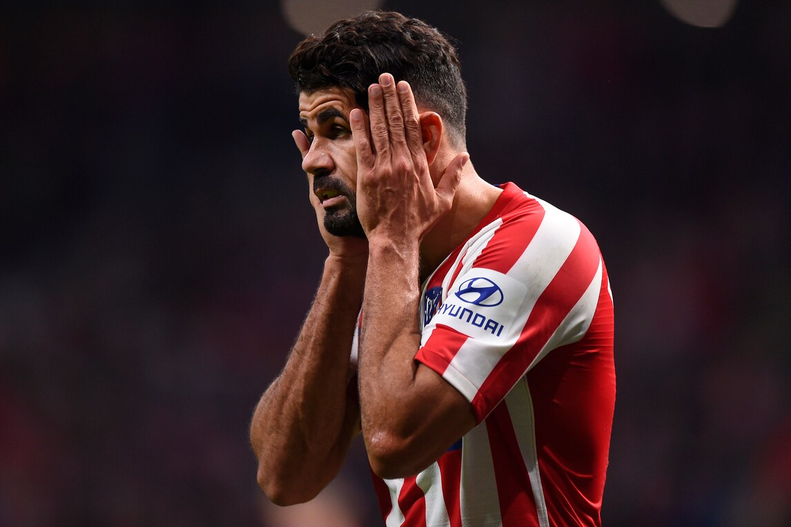 Tegola Diego Costa per l'Atletico Madrid: fuori fino ad aprile