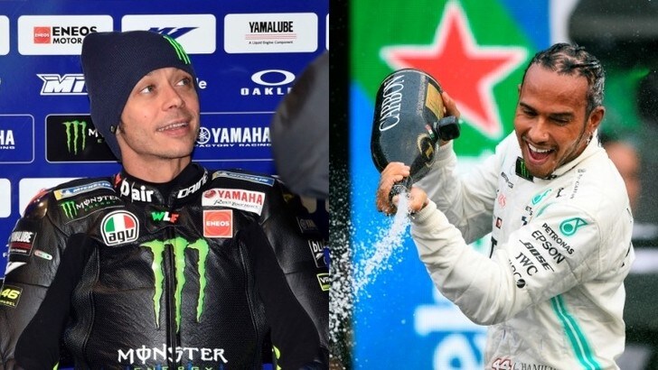 Rossi sulla Mercedes e Hamilton sulla Yamaha: ecco la data