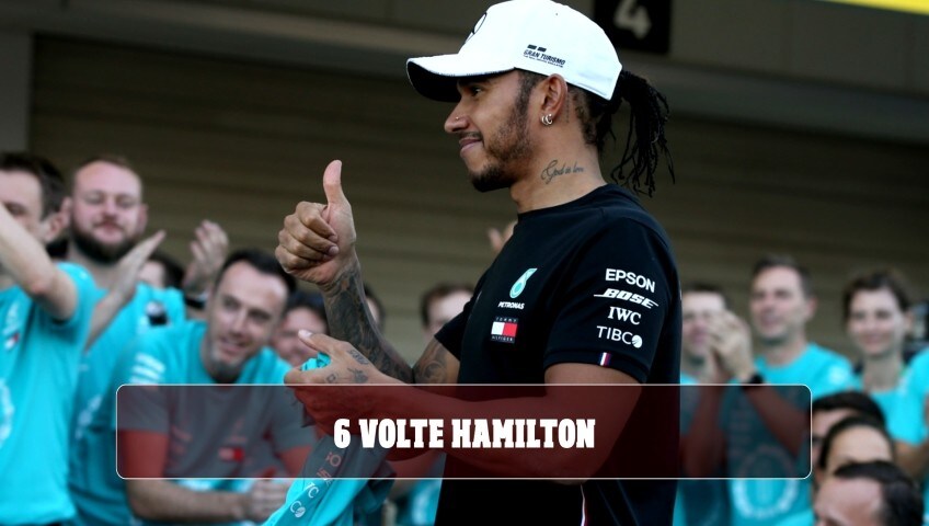 F1, sesto titolo mondiale per Hamilton