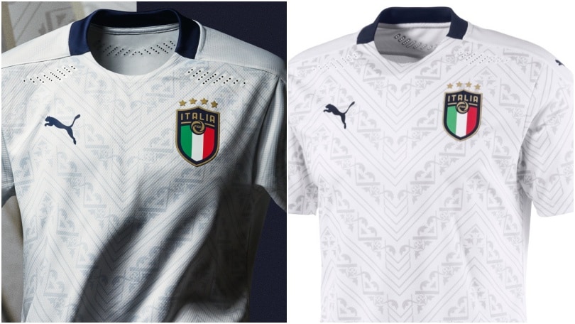 Italia, ecco la nuova maglia da trasferta: dal verde si torna al bianco