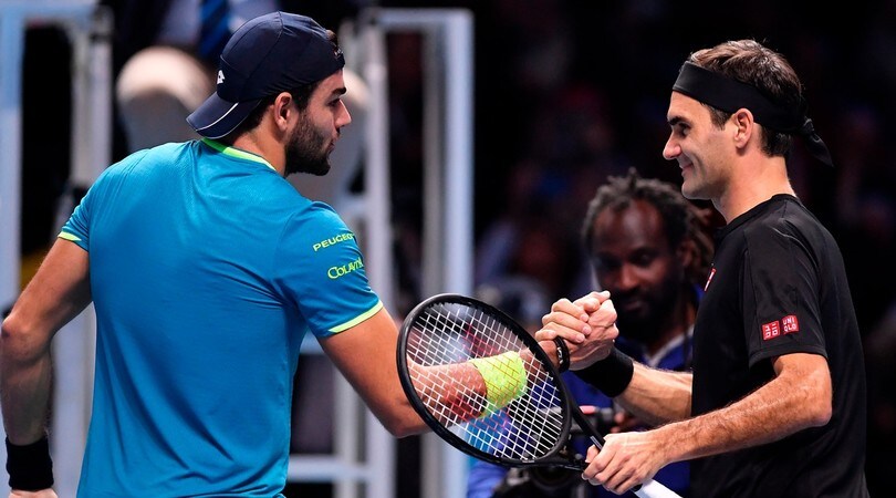 Atp Finals, Berrettini battuto da Federer in due set