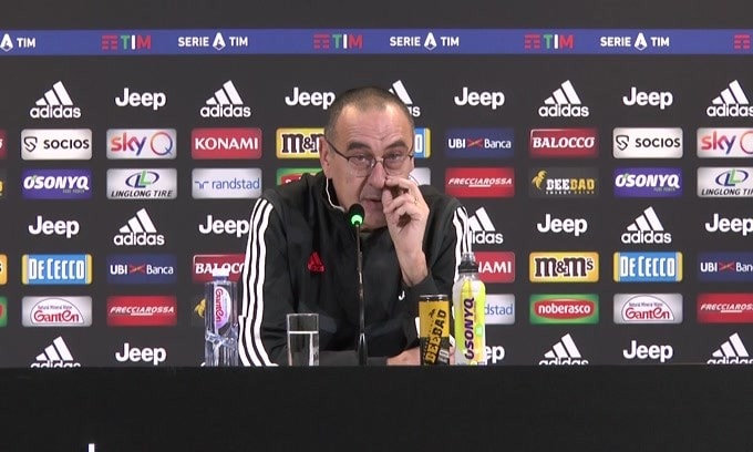 Sarri: "Ronaldo? Ha fatto un allenamento notevole"