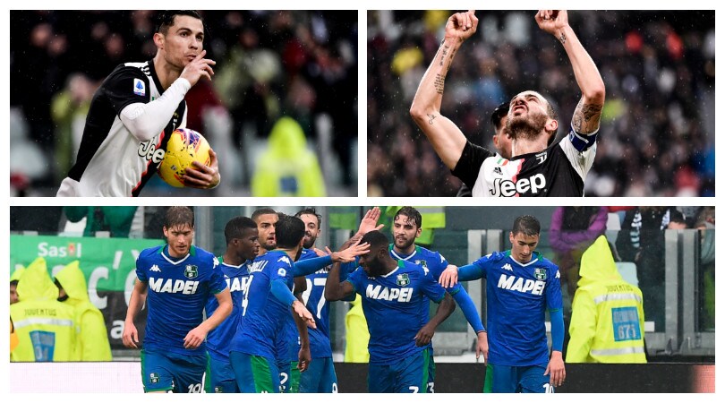 La Juve frena con il Sassuolo: 2-2 allo Stadium