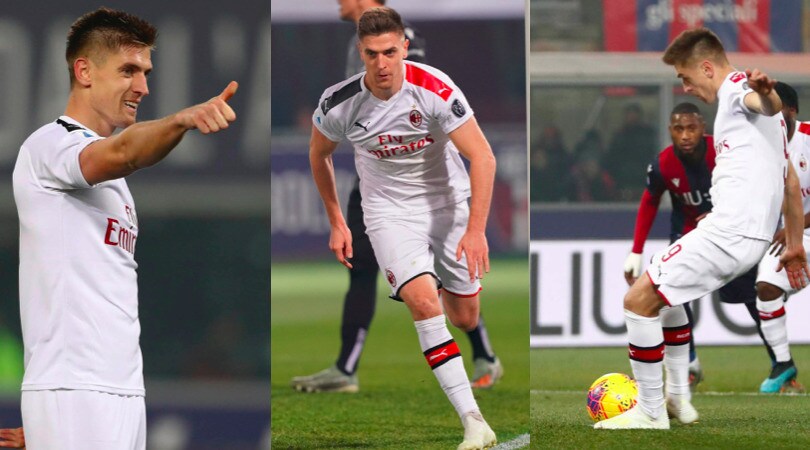 Piatek torna al gol, il Milan sbanca Bologna 3-2