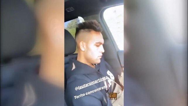 Momento di relax per Lautaro Martinez