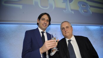 Lazio, il ballo di Inzaghi in coppia con Lotito