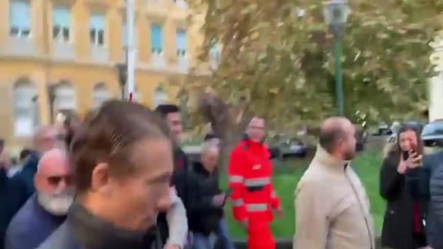 Pau Lopez in visita al Policlinico Umberto 1°