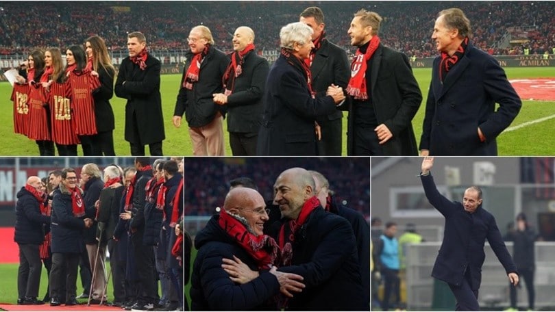 Parata di stelle per i 120 anni del Milan: ci sono Allegri, Sacchi, Capello e Rivera
