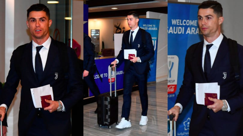 Supercoppa, la Juve è a Riyad. Che concentrazione Ronaldo
