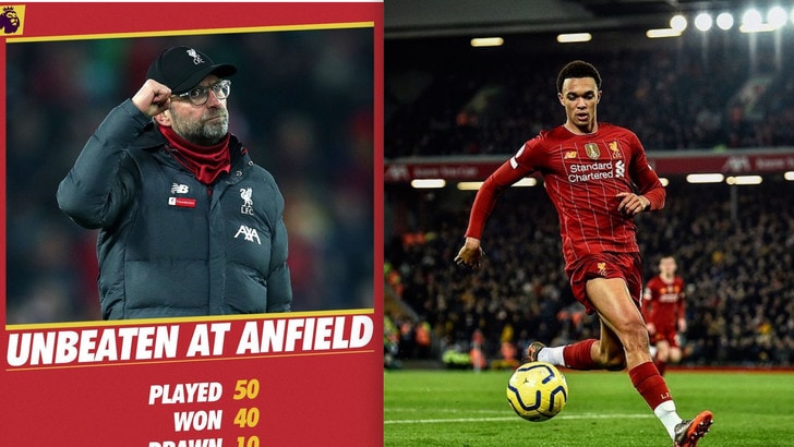 Il Liverpool si autocelebra: imbattuti da 50 gare ad Anfield! Alexander Arnold fenomeno