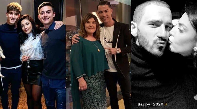 Ronaldo con la mamma, Bonucci con la moglie: benvenuto 2020!