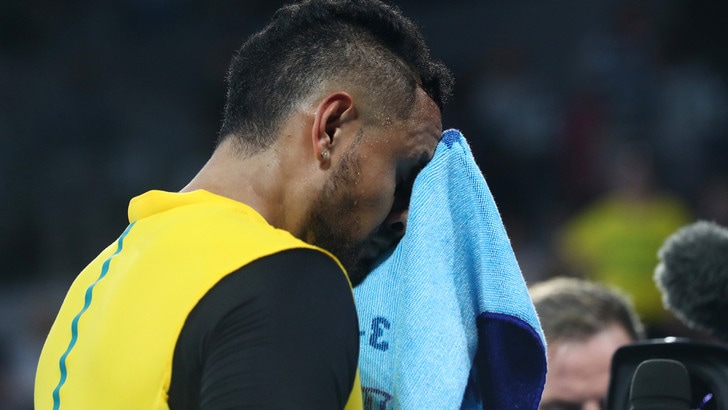 Kyrgios in lacrime per gli incendi in Australia