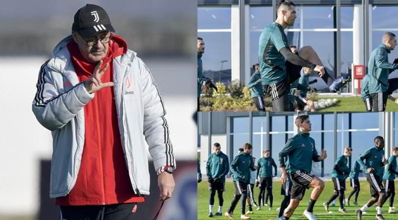 Allenamento Juve, Sarri guida la corsa verso i tre punti