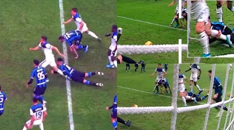 Clamoroso rigore negato all'Atalanta contro l'Inter!