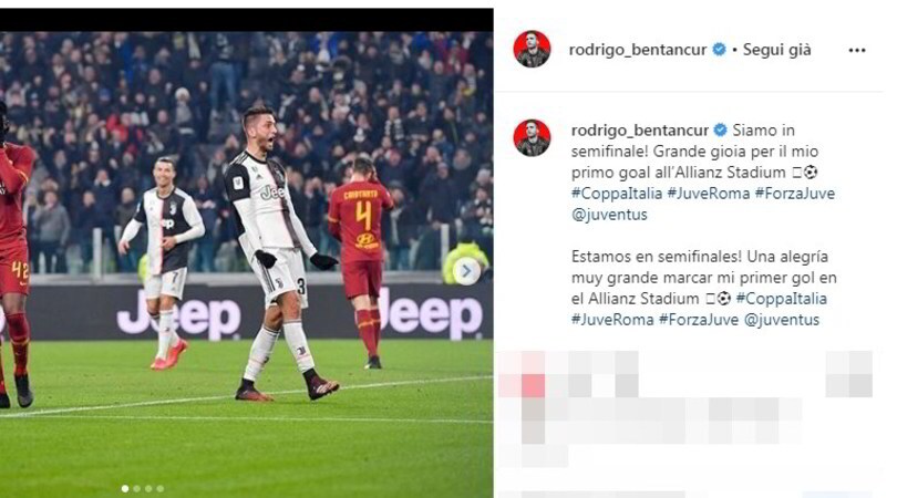 La Juve conquista la semifinale. I bianconeri festeggiano sui social