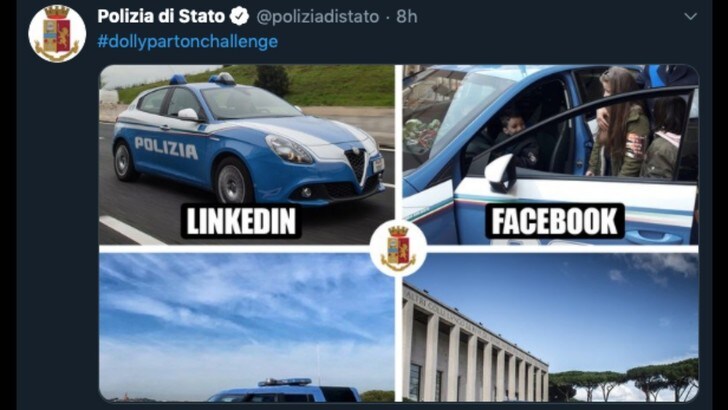 Anche la Polizia partecipa alla Dolly Parton Challenge