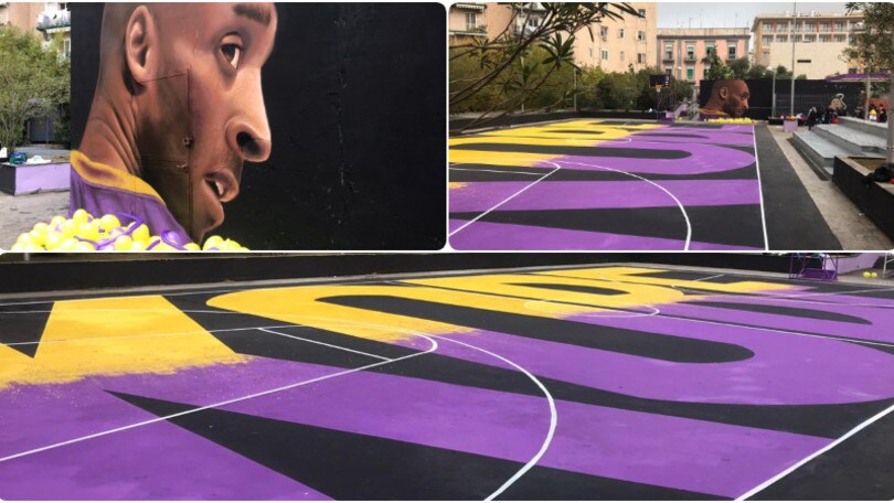 Un murale per Kobe Bryant ad opera di Jorit  a Napoli