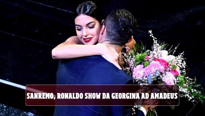 Sanremo, Cristiano Ronaldo show da Georgina ad Amadeus