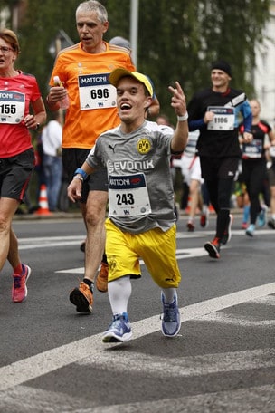 Lukáš Petrusek, un gigante di 140 cm alla Napoli City Half Marathon 2020