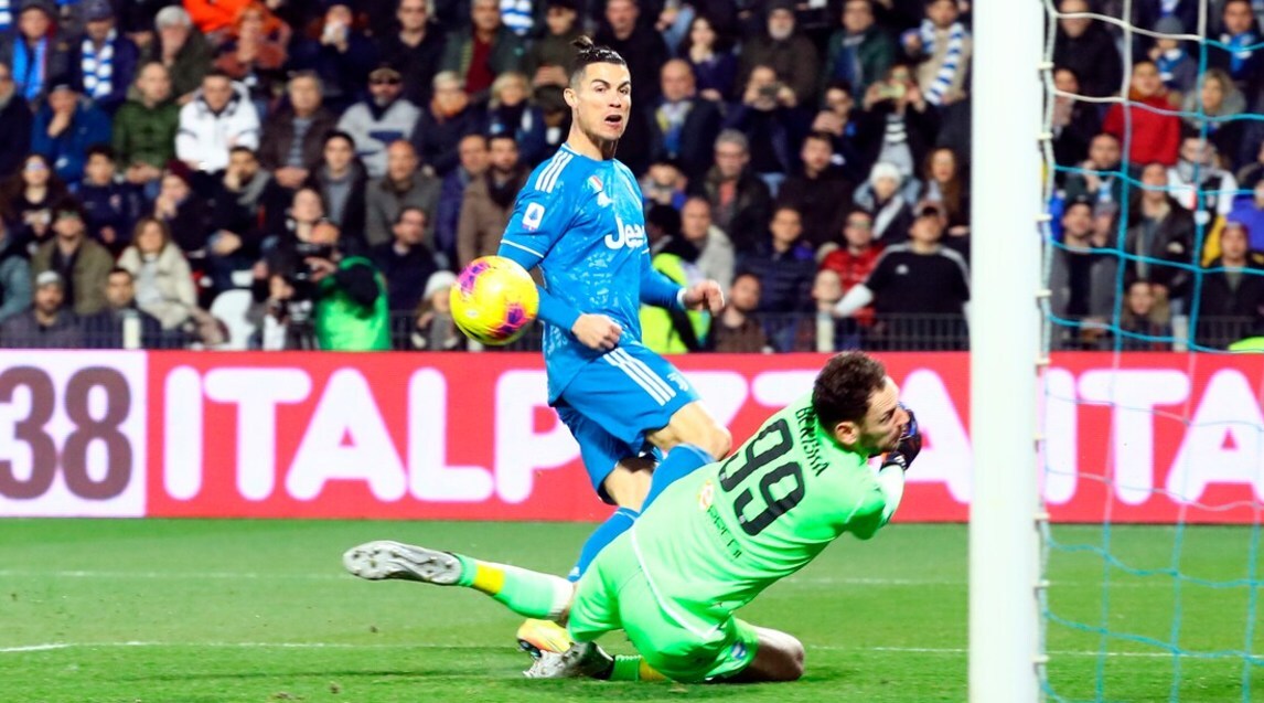 Cristiano Ronaldo da record, scavetto di Ramsey: la Juve batte la Spal