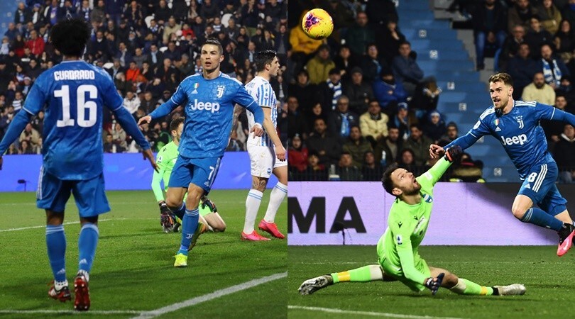 Cristiano Ronaldo da record, scavetto di Ramsey: la Juve batte la Spal