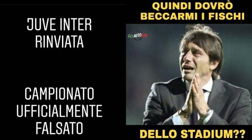 Juve-Inter rinviata: i tifosi nerazzurri sui social gridano allo scandalo