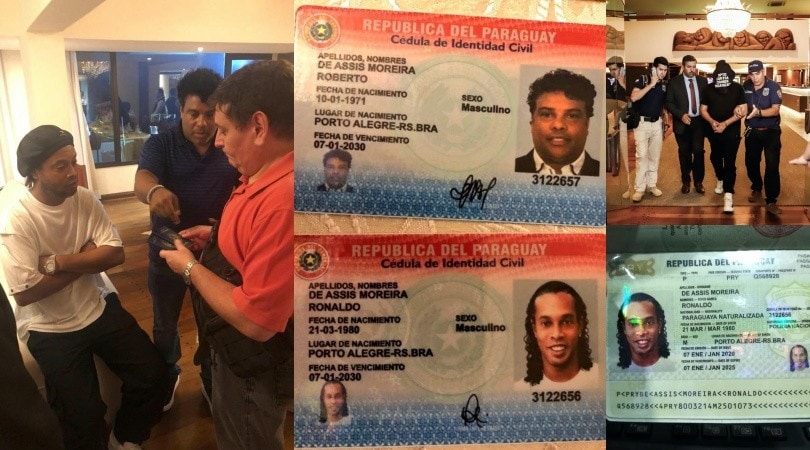 Ronaldinho paraguagio, ecco i documenti falsi: arrestato