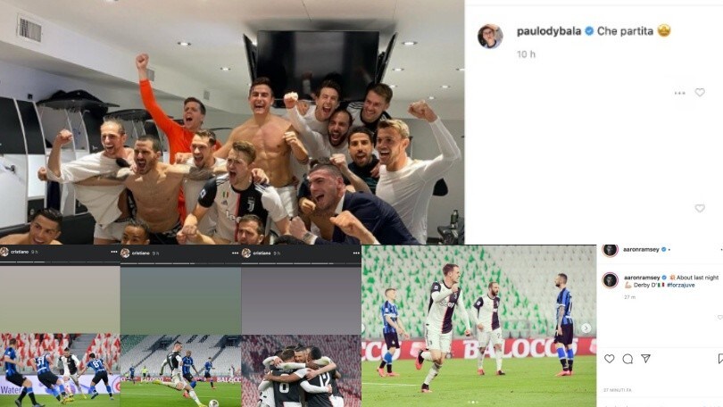 Juve-Inter, Ramsey e Dybala stendono Conte: che festa sui social!
