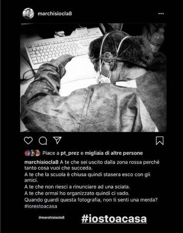 Coronavirus, furia Marchisio: "Tu che sei uscito dalla zona rossa, come ti senti?"