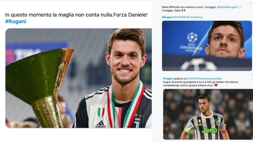 Juve, Rugani positivo al Coronavirus: quanto affetto sui social!