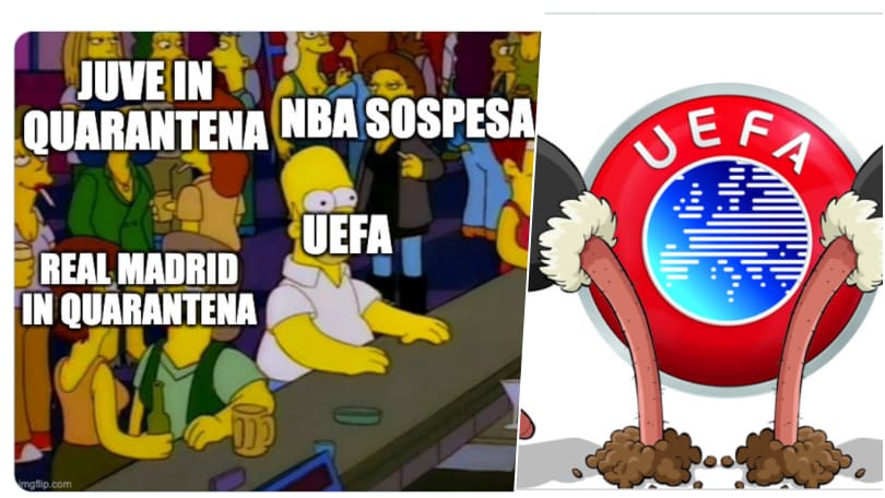 Incubo Coronavirus ma la Uefa continua a giocare: i social si ribellano