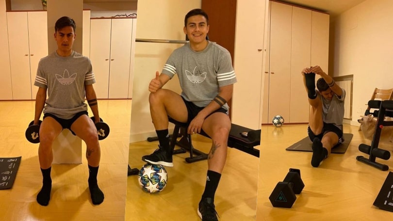 Dybala è sempre più in forma: ecco come si allena a casa