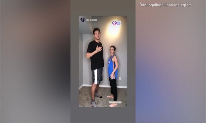 Eleonora Boi e Gallinari insegnanti per esercizi casalinghi