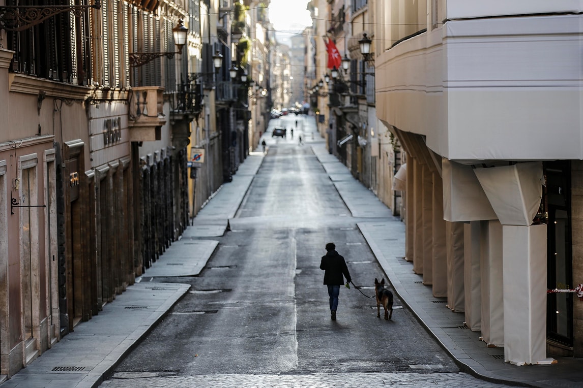 Roma, strade ancora vuote per l’emergenza Coronavirus
