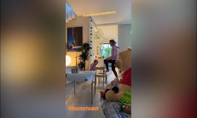 Tania Cagnotto,allenamento con la piccola Maya