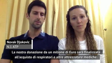 Djokovic: "Un milione di euro per lotta contro il coronavirus"
