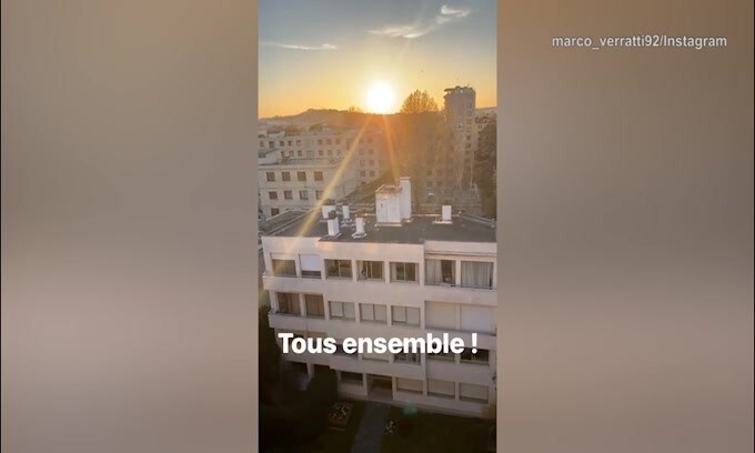 Parigi, applausi per i medici: il video di Verratti