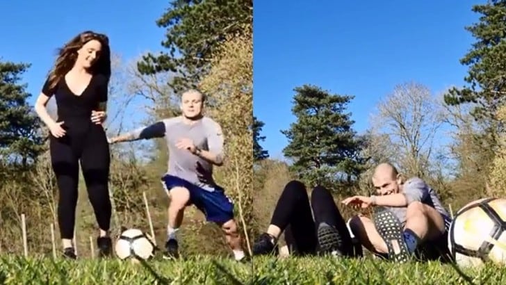 Wilshere e la frustrazione per la quarantena: che tackle sulla moglie!