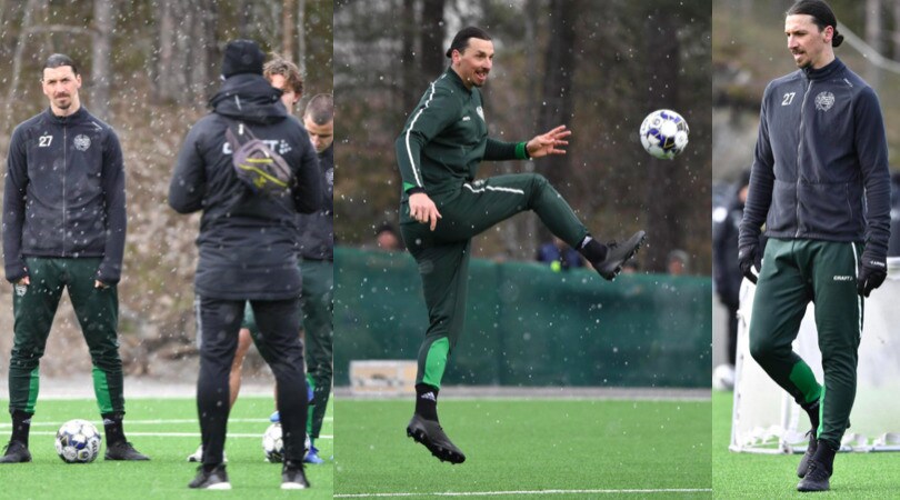Milan, Ibrahimovic si allena ancora con l'Hammarby