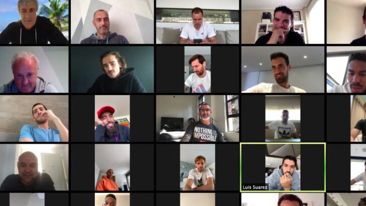 Coronavirus, il Barcellona in videoconferenza