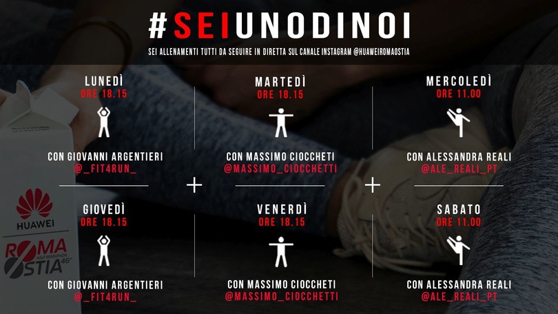 #Seiunodinoi, allenati con la Huawei RomaOstia!